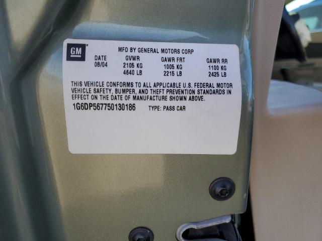 1G6DP567750130186 - 2005 CADILLAC CTS HI FEATURE V6 GREEN photo 12