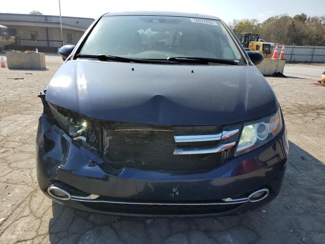 5FNRL5H62EB101649 - 2014 HONDA ODYSSEY EXL BLUE photo 5