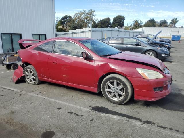 1HGCM82634A018415 - 2004 HONDA ACCORD EX RED photo 4