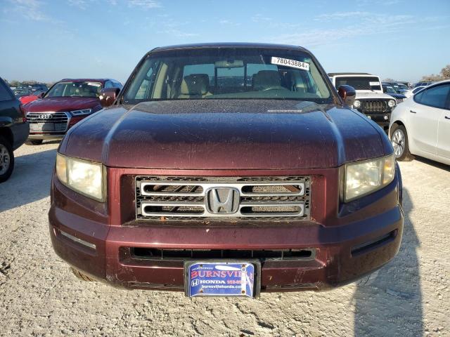 2HJYK16567H527712 - 2007 HONDA RIDGELINE RTL BURGUNDY photo 5