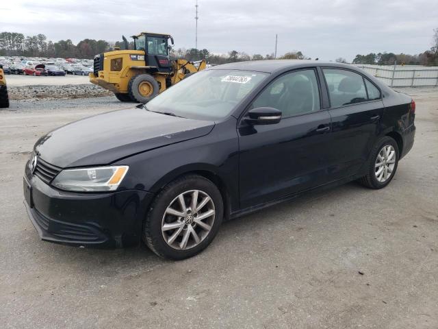 3VWDZ7AJ7BM345546 - 2011 VOLKSWAGEN JETTA SE BLACK photo 1