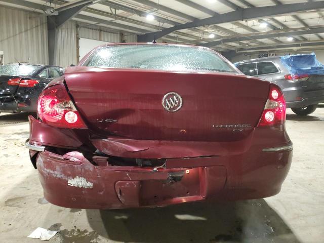 2G4WD582961129123 - 2006 BUICK LACROSSE CXL RED photo 6