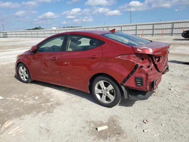 KMHDH4AE2DU630530 - 2013 HYUNDAI ELANTRA GLS RED photo 2