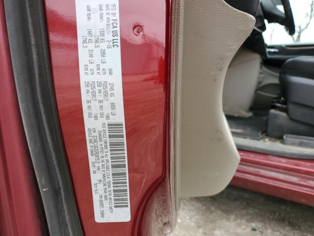 2C4RC1BG3GR287512 - 2016 CHRYSLER TOWN & COU TOURING RED photo 13