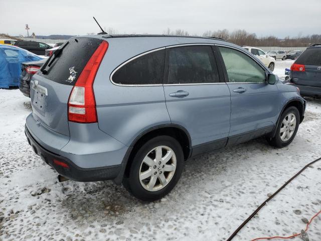 JHLRE38708C015641 - 2008 HONDA CR-V EXL BLUE photo 3