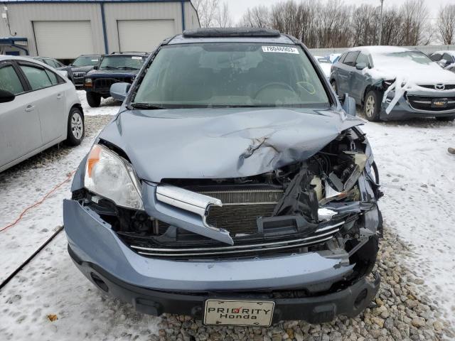 JHLRE38708C015641 - 2008 HONDA CR-V EXL BLUE photo 5