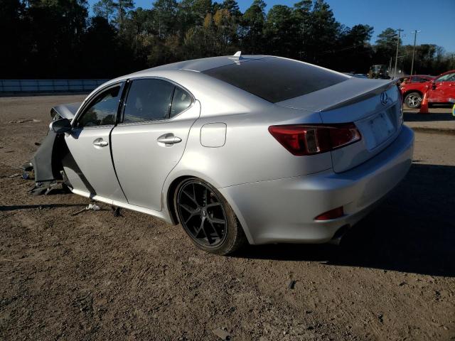 JTHCF5C26B5046832 - 2011 LEXUS IS 250 SILVER photo 2