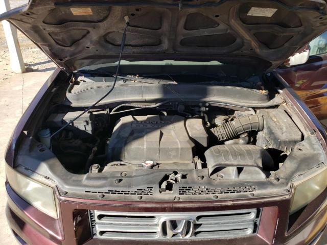 2HJYK16568H525203 - 2008 HONDA RIDGELINE RTL BURGUNDY photo 11