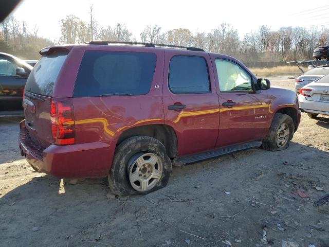 1GNFK13087J123823 - 2007 CHEVROLET TAHOE K1500 BURGUNDY photo 3