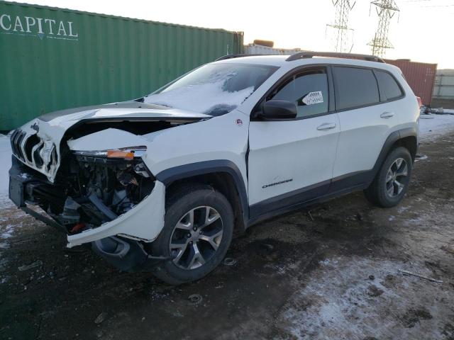 1C4PJMBS4FW609826 - 2015 JEEP CHEROKEE TRAILHAWK WHITE photo 1