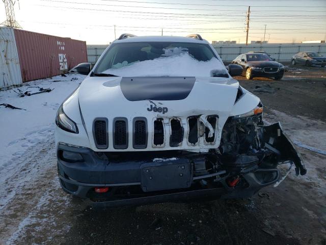 1C4PJMBS4FW609826 - 2015 JEEP CHEROKEE TRAILHAWK WHITE photo 5