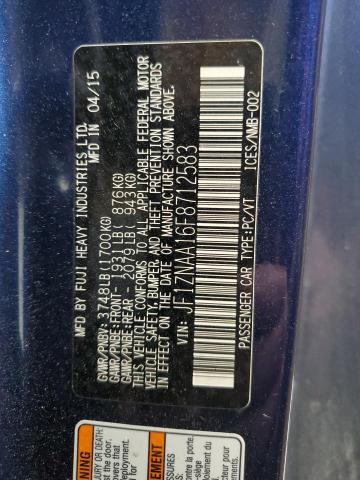 JF1ZNAA16F8712583 - 2015 TOYOTA SCION FR-S BLUE photo 12