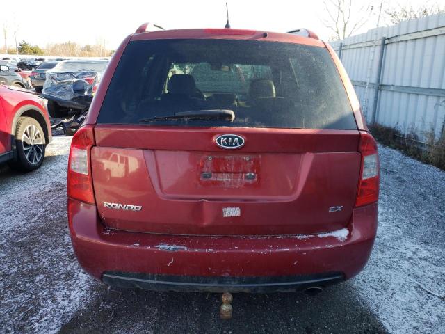 KNAFG525077107284 - 2007 KIA RONDO BASE RED photo 6