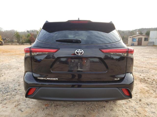 5TDHZRAH5LS024961 - 2020 TOYOTA HIGHLANDER XLE BLACK photo 6