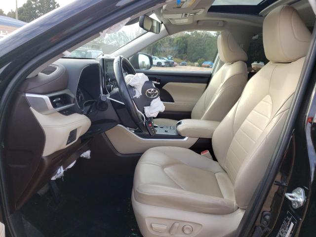 5TDHZRAH5LS024961 - 2020 TOYOTA HIGHLANDER XLE BLACK photo 7