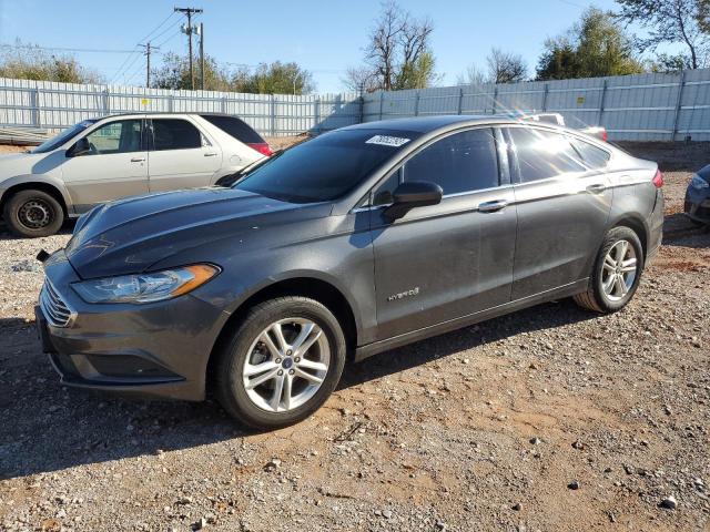 3FA6P0LUXJR279873 - 2018 FORD FUSION SE HYBRID CHARCOAL photo 1