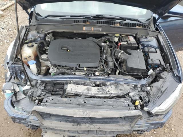 3FA6P0HD7JR161126 - 2018 FORD FUSION SE BLUE photo 11