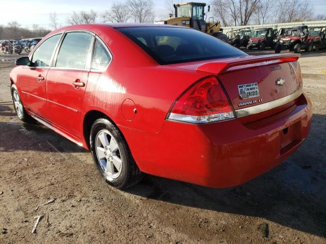 2G1WG5EK3B1231830 - 2011 CHEVROLET IMPALA LT RED photo 2