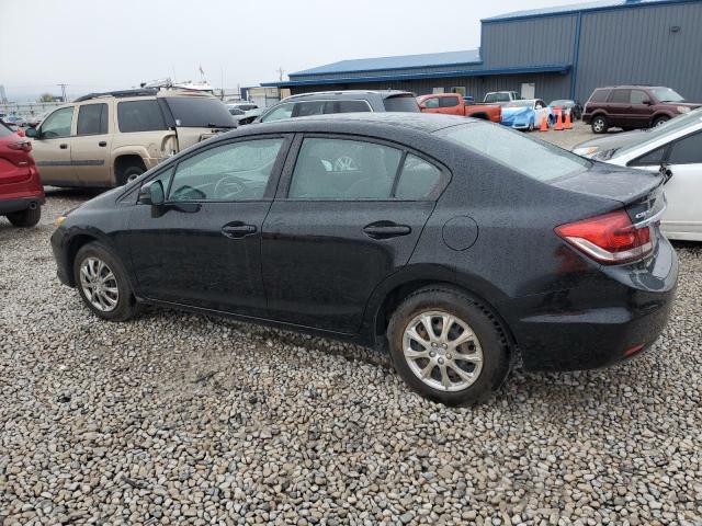 2HGFB2F58DH515995 - 2013 HONDA CIVIC LX BLACK photo 2