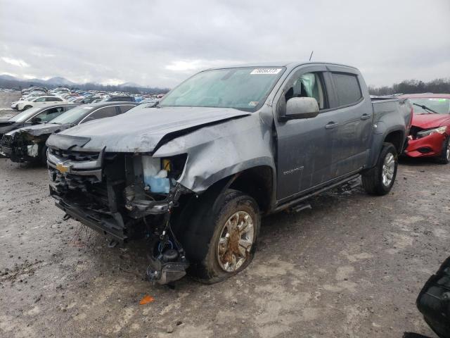 1GCGTCENXM1195939 - 2021 CHEVROLET COLORADO LT GRAY photo 1