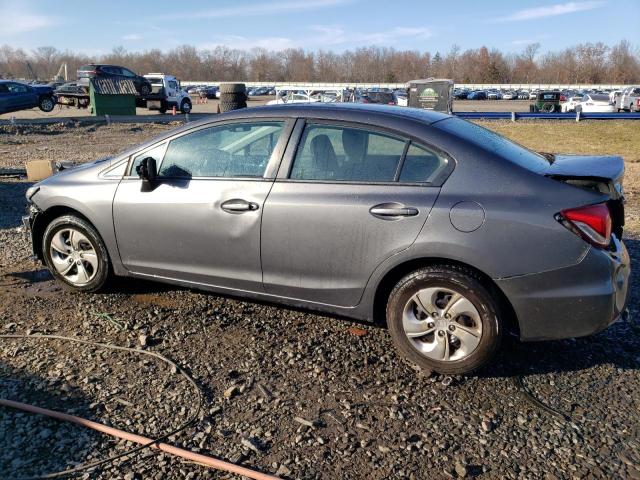 2HGFB2F50DH539532 - 2013 HONDA CIVIC LX GRAY photo 2