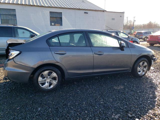 2HGFB2F50DH539532 - 2013 HONDA CIVIC LX GRAY photo 3