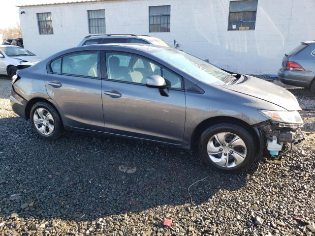 2HGFB2F50DH539532 - 2013 HONDA CIVIC LX GRAY photo 4