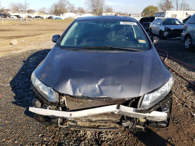 2HGFB2F50DH539532 - 2013 HONDA CIVIC LX GRAY photo 5