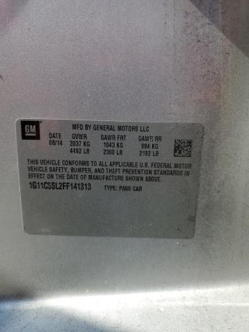 1G11C5SL2FF141313 - 2015 CHEVROLET MALIBU 1LT Күміс фото 12