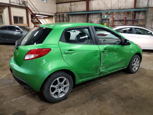 JM1DE1HY7B0118956 - 2011 MAZDA MAZDA2 GREEN photo 3