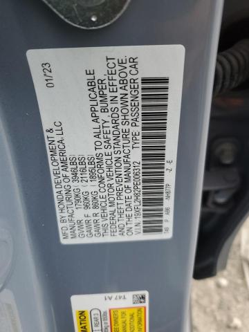 19XFL2H82PE006312 - 2023 HONDA CIVIC SPORT BLUE photo 12