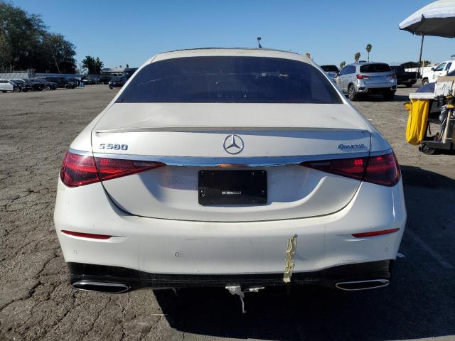 W1K6G7GB5NA111270 - 2022 MERCEDES-BENZ S 580 4MATIC WHITE photo 6