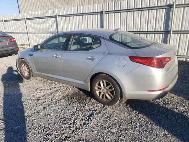 KNAGM4A75D5354916 - 2013 KIA OPTIMA LX SILVER photo 2