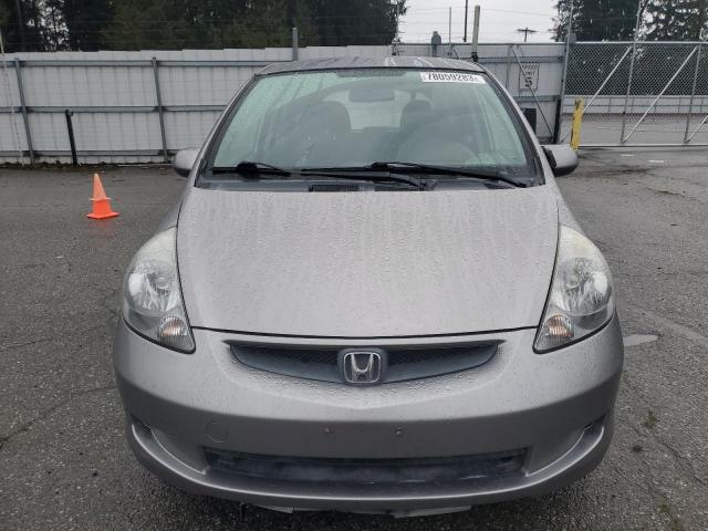 JHMGD38428S050232 - 2008 HONDA FIT SILVER photo 5