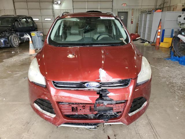 1FMCU0JX2EUB49552 - 2014 FORD ESCAPE TITANIUM RED photo 5