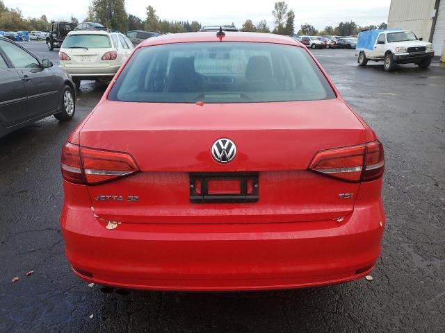 3VWD17AJ1FM332224 - 2015 VOLKSWAGEN JETTA SE RED photo 6