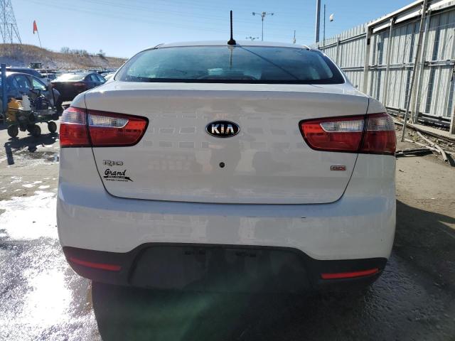 KNADM4A36D6178016 - 2013 KIA RIO LX WHITE photo 6