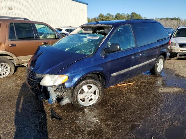 1D4GP45R86B717366 - 2006 DODGE CARAVAN SXT BLUE photo 1