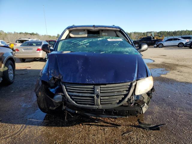 1D4GP45R86B717366 - 2006 DODGE CARAVAN SXT BLUE photo 5