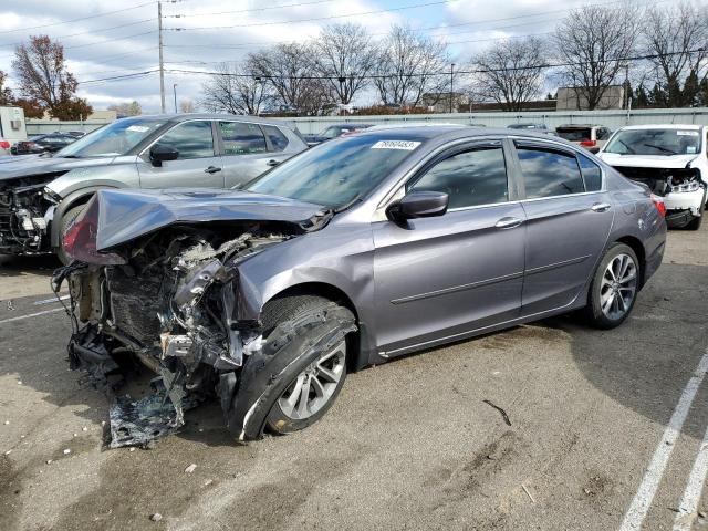 1HGCR2F52EA184023 - 2014 HONDA ACCORD SPORT GRAY photo 1