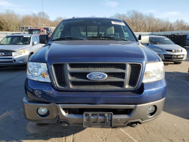 1FTPX14V47NA00084 - 2007 FORD F150 BLUE photo 5