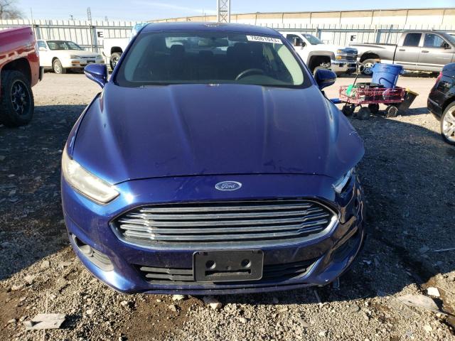 1FA6P0H76E5390058 - 2014 FORD FUSION SE BLUE photo 5