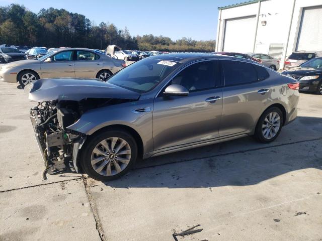 5XXGU4L3XJG203509 - 2018 KIA OPTIMA EX GRAY photo 1