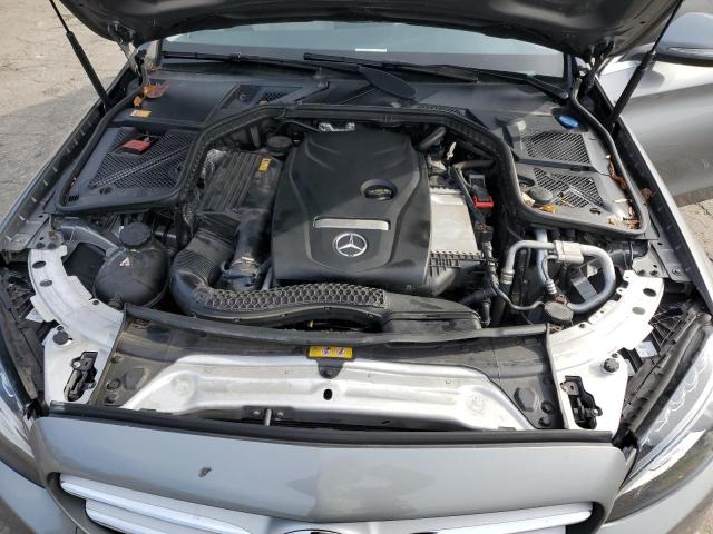 55SWF4KB6FU018798 - 2015 MERCEDES-BENZ C 300 4MATIC SILVER photo 11