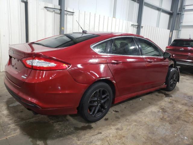 3FA6P0HD2ER103091 - 2014 FORD FUSION SE RED photo 3