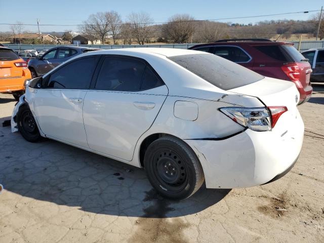 5YFBURHE0FP361518 - 2015 TOYOTA COROLLA L WHITE photo 2