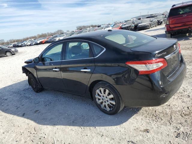 3N1AB7AP4EL612265 - 2014 NISSAN SENTRA S BLACK photo 2