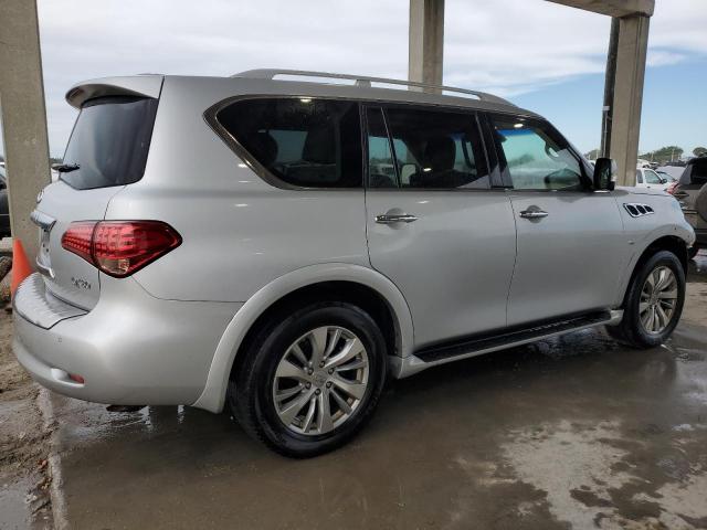 JN8AZ2NF8F9572042 - 2015 INFINITI QX80 SILVER photo 3