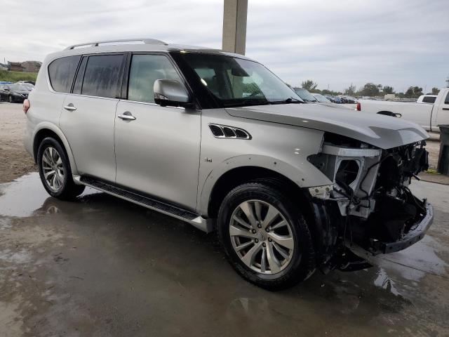 JN8AZ2NF8F9572042 - 2015 INFINITI QX80 SILVER photo 4