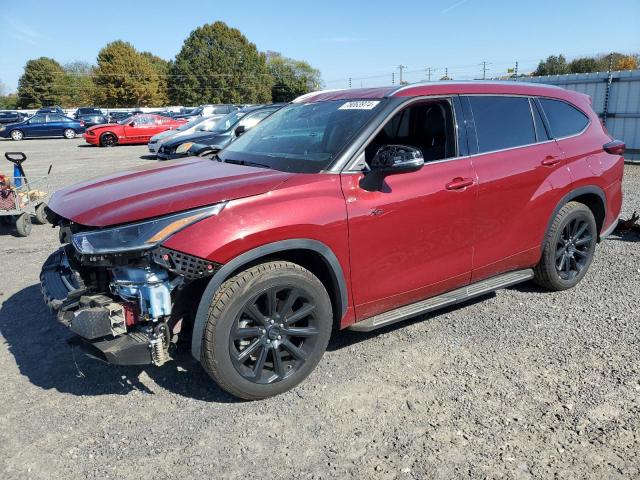 5TDGZRAHXMS532114 - 2021 TOYOTA HIGHLANDER XLE Rojo foto 1